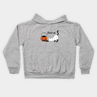 Boo-p Ghost Cat Kids Hoodie